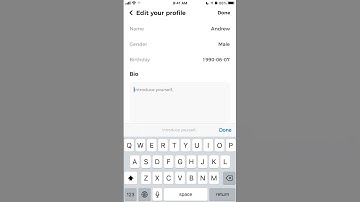 How to edit profile in Chatjoy app?