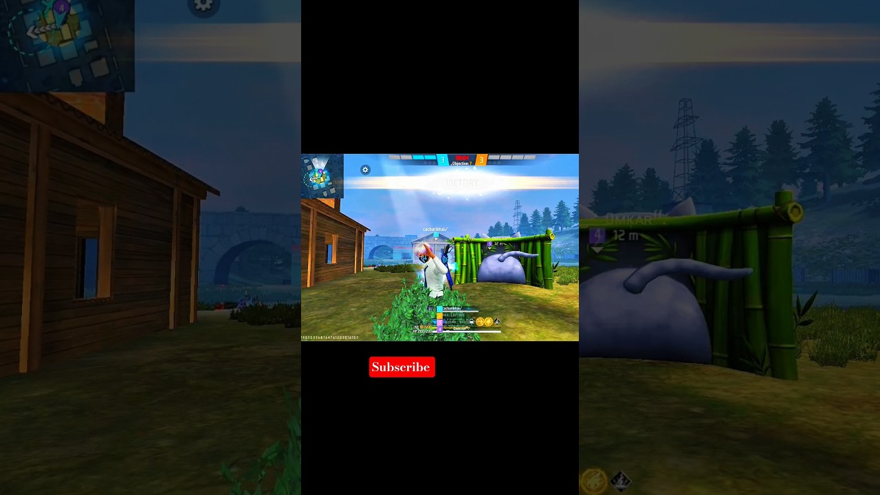 1VS4 free fire video #FreeFire #1vs4 #ClutchKing #FreeFireIndia #FFShorts #ProGameplay #SoloSquad