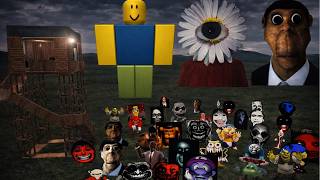 Roblox , Obunga, Juandale , and Too Much Nextbots Vs House | Garry's Mod