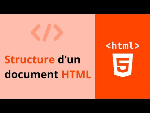 6- Structure de base d'un document HTML