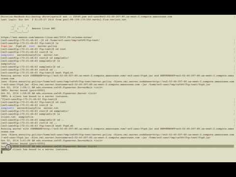CS549(Stevens) FTP-Active demonstration on EC2 instances