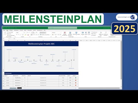 Meilensteinplan Excel Vorlage Tutorial Anleitung