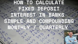 HOW TO CALCULATE FIXED DEPOSIT INTEREST | MONTHLY COMPOUNDING & QUARTERLY COMPOUNDING #banking screenshot 4