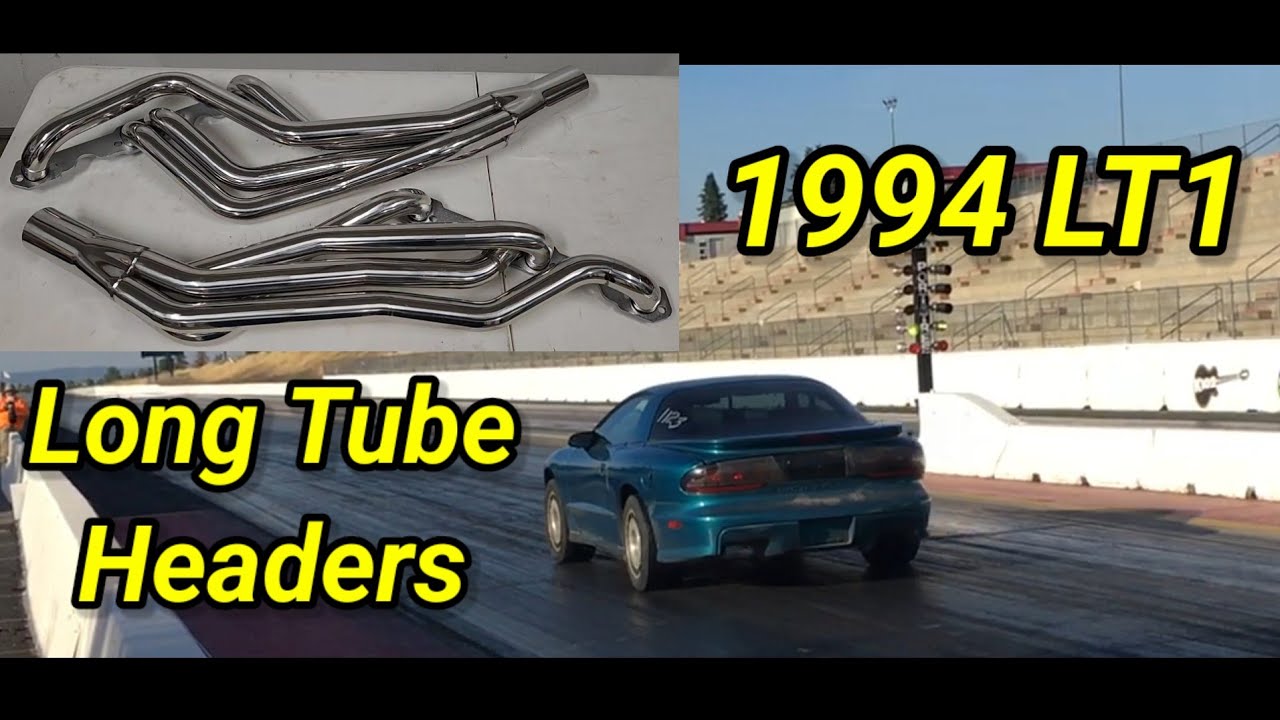 LT1 Firebird Long Tube Header Install & Drag Test