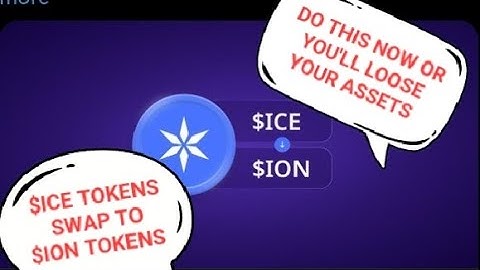$Ice Tokens Swap To $ION | How To send $ice from Exchange to Online+ | Step By Step Guide
