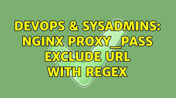 DevOps & SysAdmins: Nginx proxy_pass exclude url with regex
