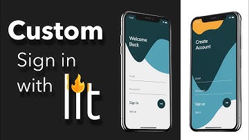 Unique sign in form built with Lit Firebase Auth and Flutter