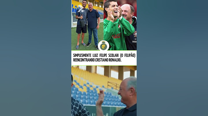 HISTÓRICO! Luiz Felipe Scolari e Cristiano Ronaldo, o treinador fez uma visita no CT do clube #short