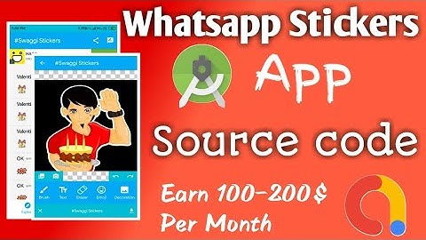 🔥Whatsapp Sticker app Android Studio Source Code With Admin Panel || Earn 100$-200$ per month.