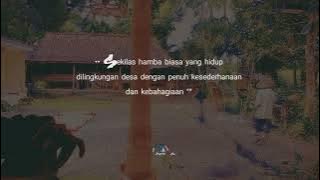 status wa pedesaan | story Whatsaap kekinian | katakata penuh hikmah | motivasi kehidupan