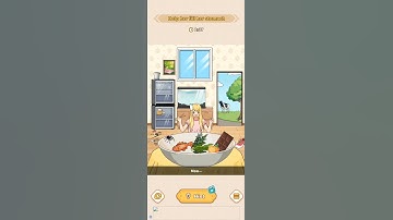 Brain puzzle tricky Quest Level fill stomach