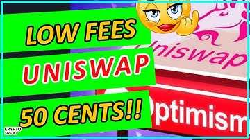 UNBELIEVABLE: LOW GAS FEES ON UNISWAP OPTIMISM - 50 CENTS ONLY! | OPTIMISTIC ETHEREUM