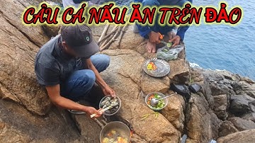 VUONG LT VLOG câu cá biển | Trải nghiệm câu cá giò _ nấu ăn trên đảo cùng anh_em