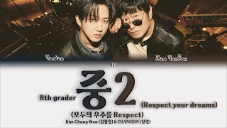 Kim Chang Wan & Changbin 중2 (모두의 우주를 Respect) [Перевод На Русский/Кириллизация Color Coded Lyrics]