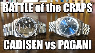 Rolex Homage Showdown! Cadisen El Presidente vs Pagani Design Adjust-Date - Perth WAtch #400