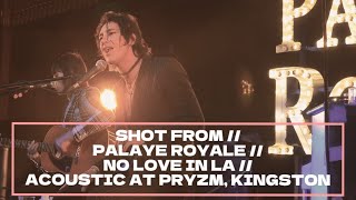 SHOT FROM // PALAYE ROYALE // NO LOVE IN LA // LIVE & ACOUSTIC AT PRYZM, KINGSTON 01/11/2022 Resimi