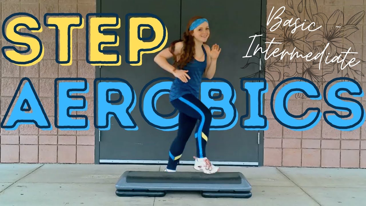 SPICY Basic - Intermediate Step Aerobics | 45 minute Cardio Workout ...