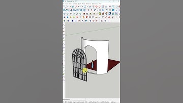 How to Model a Curved Window on a Curved Wall in SketchUp – Simple & Precise