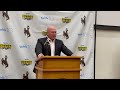 UW head coach Jay Sawvel addresses the health of quarterback Kaden Anderson ahead of Saturday's game