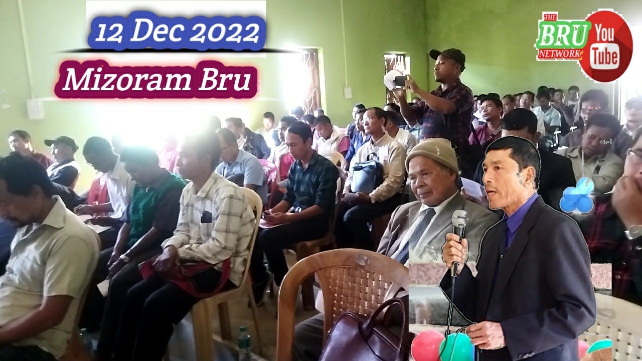 Mizoram Bru representative in Bru Literature Conference.2022