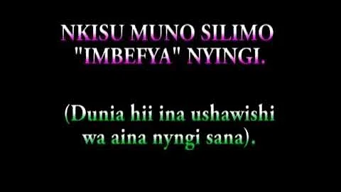 Wimbo wa kinyakyusa Nkinsu mno Mbarikiwa Mwakipesile