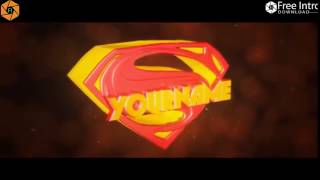 FREE SUPERMAN Intro Template #08 Cinema 4D & After Effects