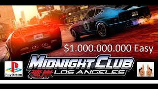 Cheat Money $1.000.000.000 Midnight Club Los Angeles PS3 CFW/Hen