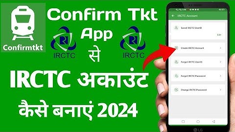 how to create irctc account with confirmtkt app 2024| irctc account kaise banaye | irctc account ...
