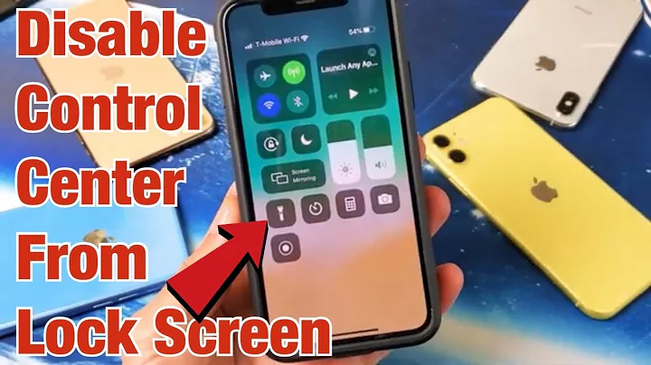 iPhone X/XR/XS/11 : How to Disable Control Center from Lock Screen