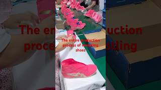 Exclusive footage of the wrestling shoes production line in a factory #WrestlingShoes