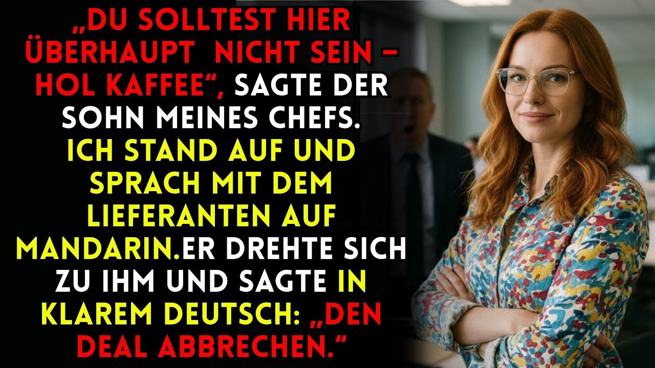 Mein Chefsohn Sagte „Hol Kaffee“ – Mandarin Drehte Den Ganzen Deal