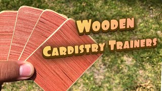 WOODEN CARDS! Making Wooden Cardistry Trainers!