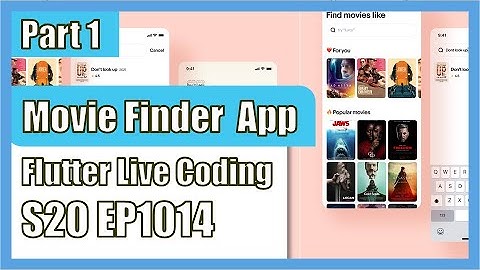 [Flutter] Flutter Live Coding EP1014 (Movie Finder App Part 1)