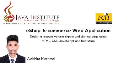 Web Project Task01 | 1st Year |Design user sign in and sign up page|Java Institute |Avishak methmal