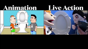 SML Movie: Junior’s Embarrassing Video Live Action + Animation Side by Side!