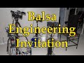 Balsa Engineering Invitation