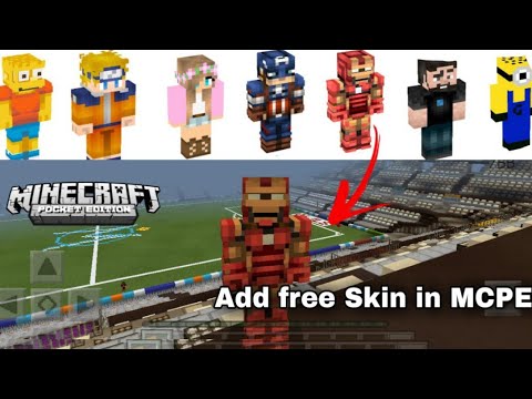 How to add skins on Minecraft PE in 2min Freeeee/ infinite skins / v1 ...