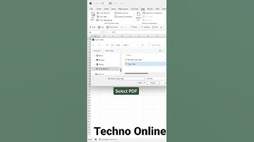 Quickly Import PDF Data to Excel | PDF to excel #excel #technoonline #excelshorts #techno #trending