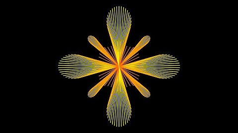 Retro Python code art 250 lines stitching a parametric curve. #computerart