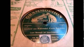 Jazzorchester Excellos Five Mit Lucie Bernardo Jazzband Aus Krähwinkel Berlin 1925
