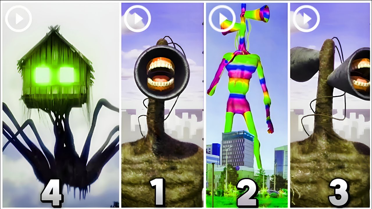 🔥 Siren Head vs House Head 🎵 MegaMix MegaBattle