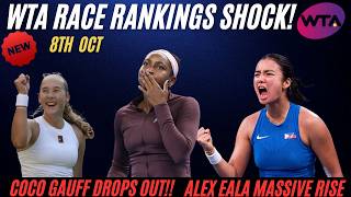 WTA FINALS RACE RANKINGS: Coco Gauff DROPS OUT, EALA HIGH RISE as Rybakina DOMINATES!