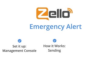 How to use Emergency Alerts in Zello Work