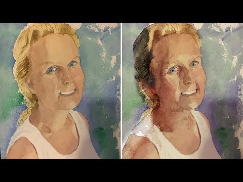 Critiuqe of a Watercolor Portrait Painting - Critiuqe of a Watercolor Portrait Painting