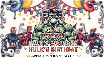 Marvel Avengers Vlog: Hulk’s Epic Birthday Party 🎉 | Full Funny Video 2025