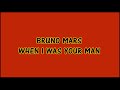 Bruno Mars - When I Was Your Man Lyrics | (Letra en Inglés) | (Traducida al Español)