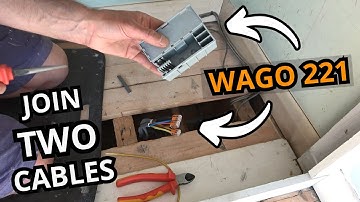 How to connect cables with Wago 221 junction box & Wago 221 connectors. Join two cables the easy way