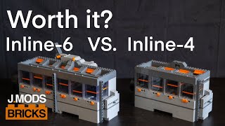 Lego Vacuum engine comparison I-6 VS I-4