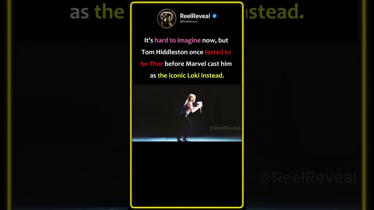 Tom Hiddleston Almost Played Thor! 🔨🤯 #movie