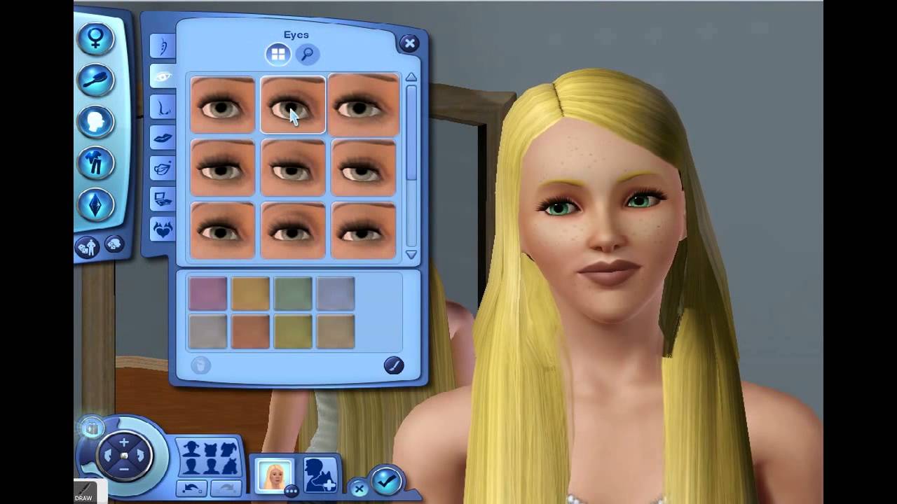 Sims 3 - CAS - Rapunzel - YouTube